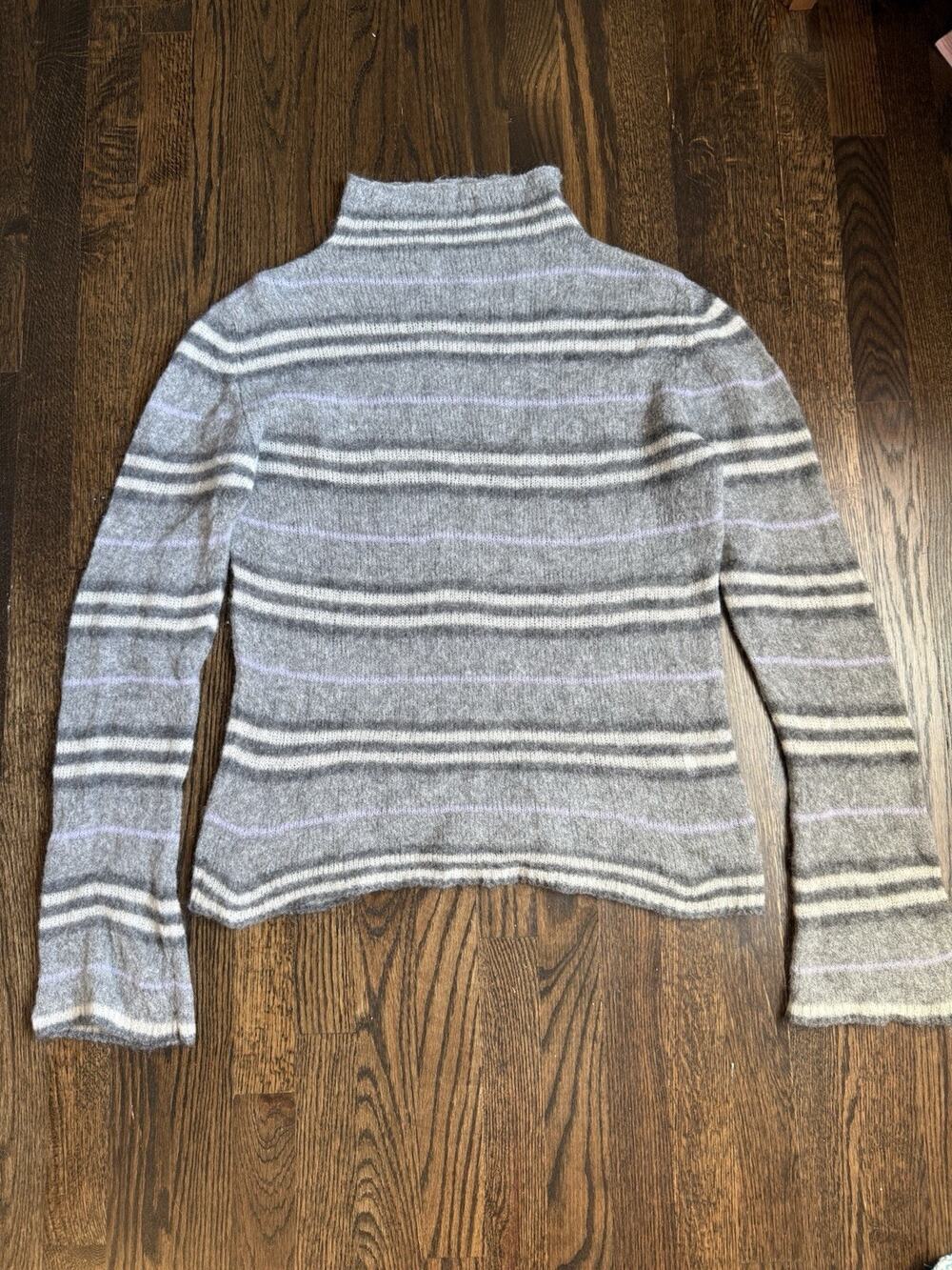 Burberry London Striped Grey Sweater Women’s XS